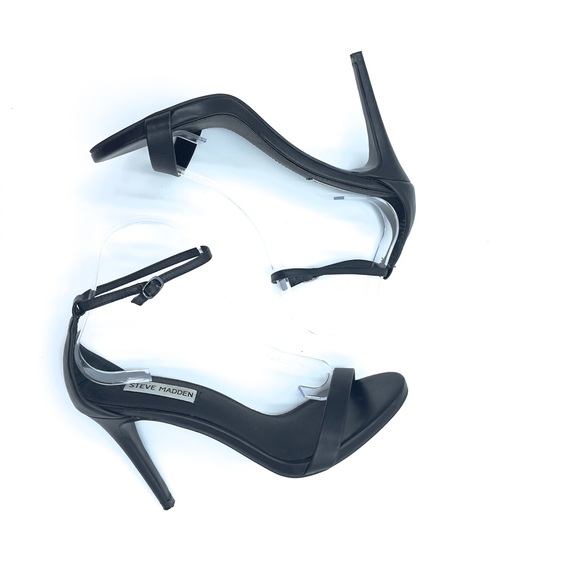 Steve Madden Black Stiletto Sandals Size 8.5 - Picture 5 of 7